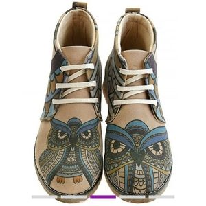 Goby🦉 wise Owl Vegan geometrical Boho RARE unique chukka boots desert shoes